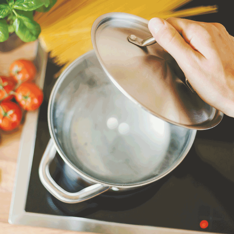 Perle di Sale are able to flavor any food in boiling water with the perfect amount of daily recommmended salt intake
